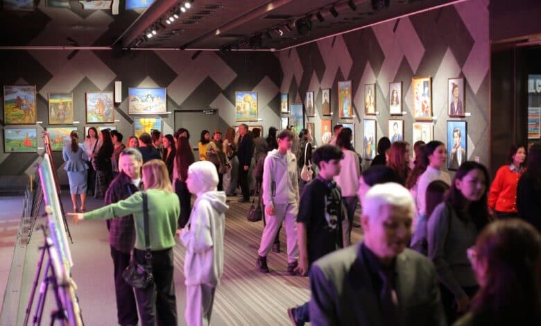 Елордалық Өнер мектебі түлектерінің көрмесі өтуде